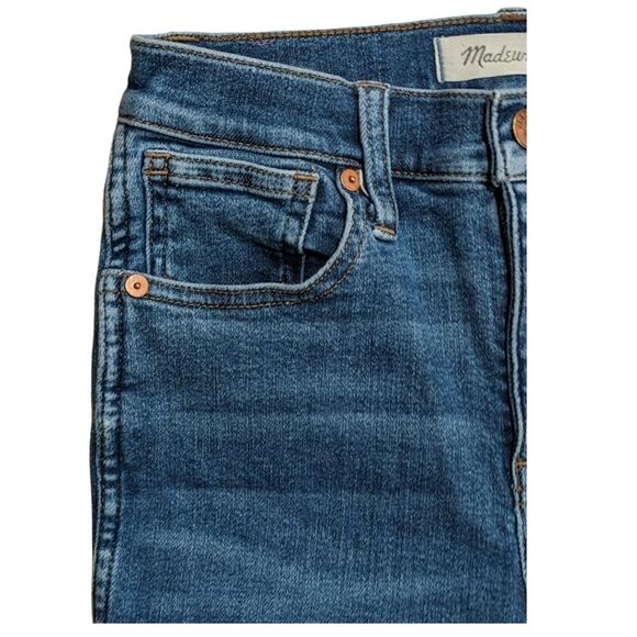Like New Madewell Women's 10" High-Rise Skinny Jeans Size 26P Style MA624 - Picture 3 of 10